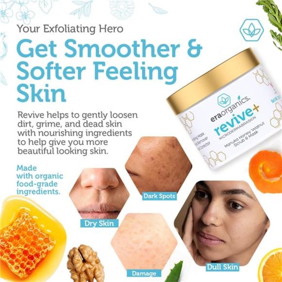 Era Organics Microdermabrasion Facial Scrub & Face Exfoliator - (2 oz) - Picture 5 of 6